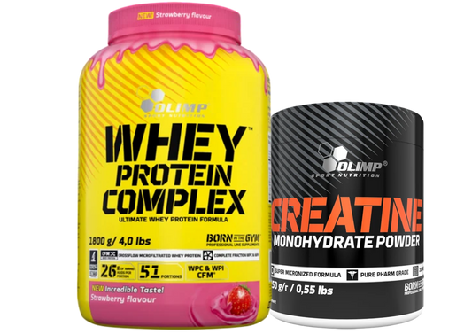 OLIMP WHEY PROTEIN COMPLEX & CREATINE SUPER MICRONIZED SET