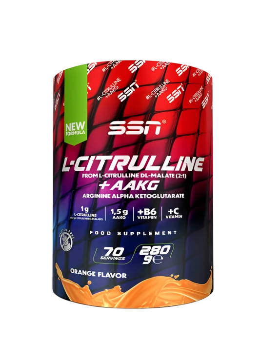 SSN Citrulline Malate+AAKG 280 g Portakal