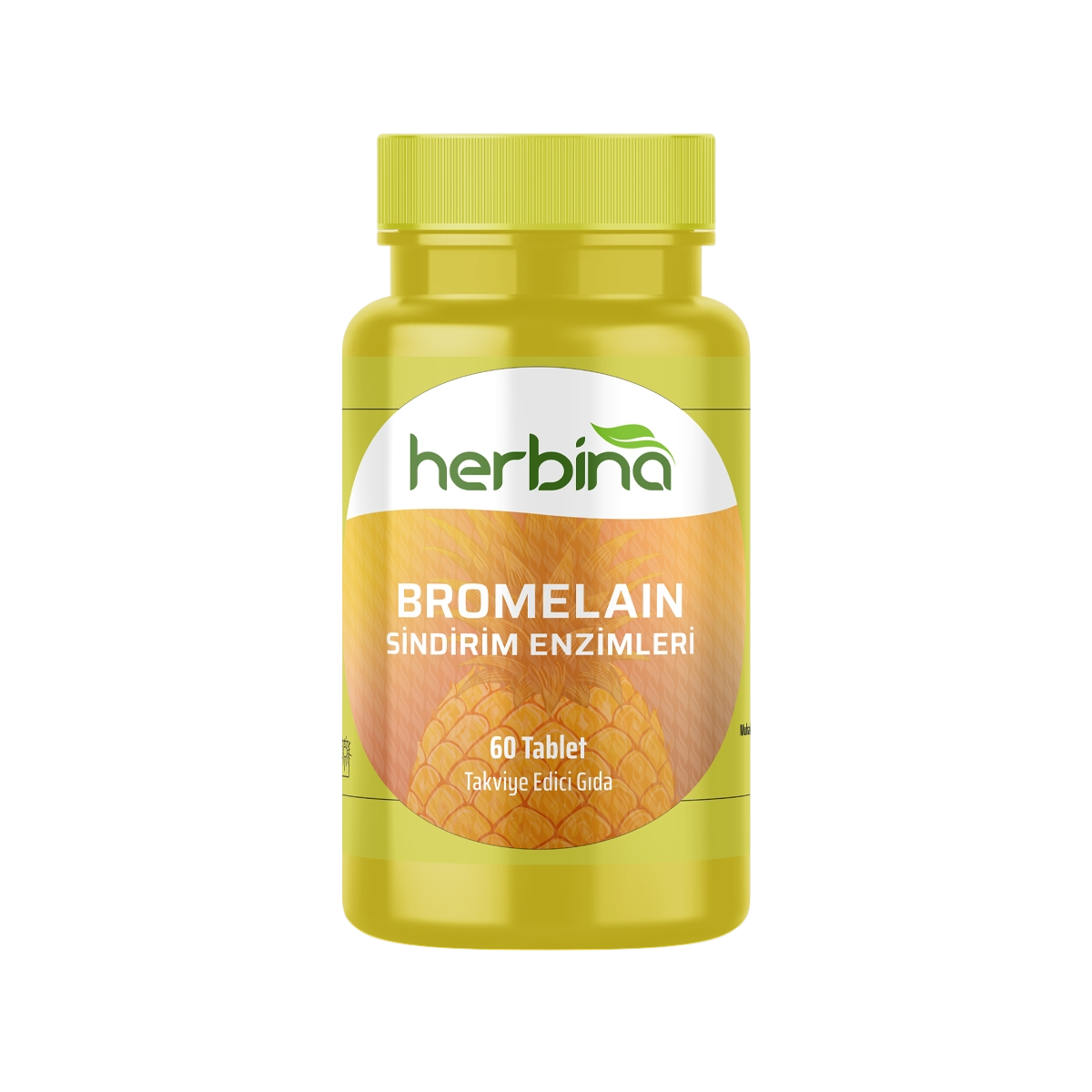 Herbina Bromelain Sindirim Enzimleri 60 Tablet