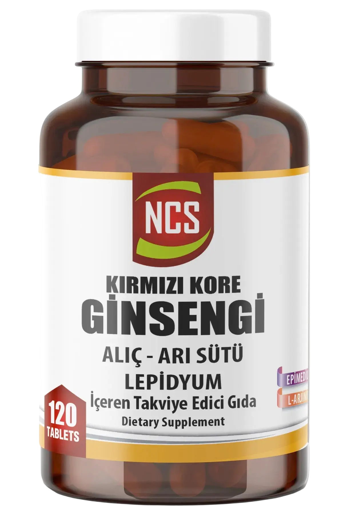 NCS Korean Red Ginseng Alıç Arı Sütü L Arjinin 120 Tablet