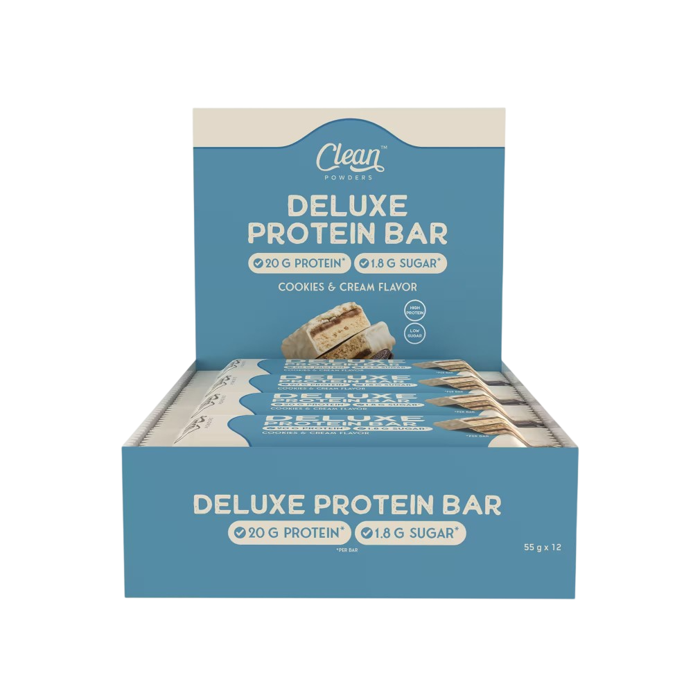 Clean Powders Deluxe Protein Bar 55g x 12 Adet