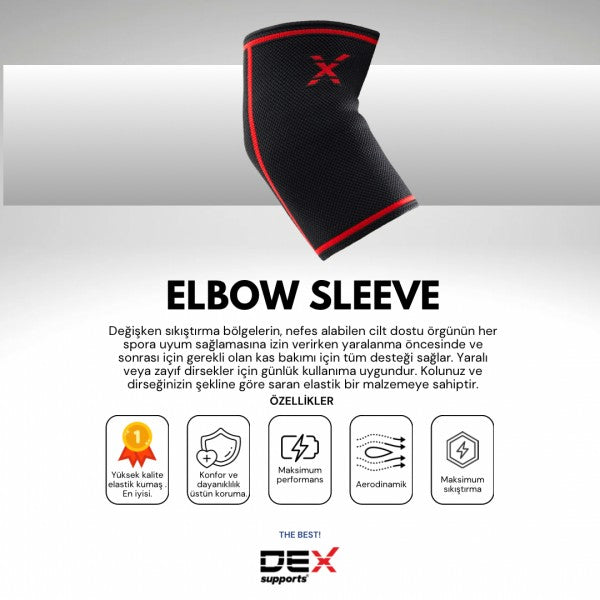 Dex Supports Unisex Fitness Dirseklik Elbow Sleeve
