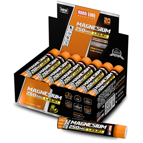 Hardline Magnesium Liquid 250 mg 20 Adet (30mL)