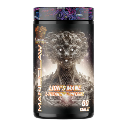 MANECLAW LION'S MANE L-THEANINE & PIPERINE 60 TABLETS