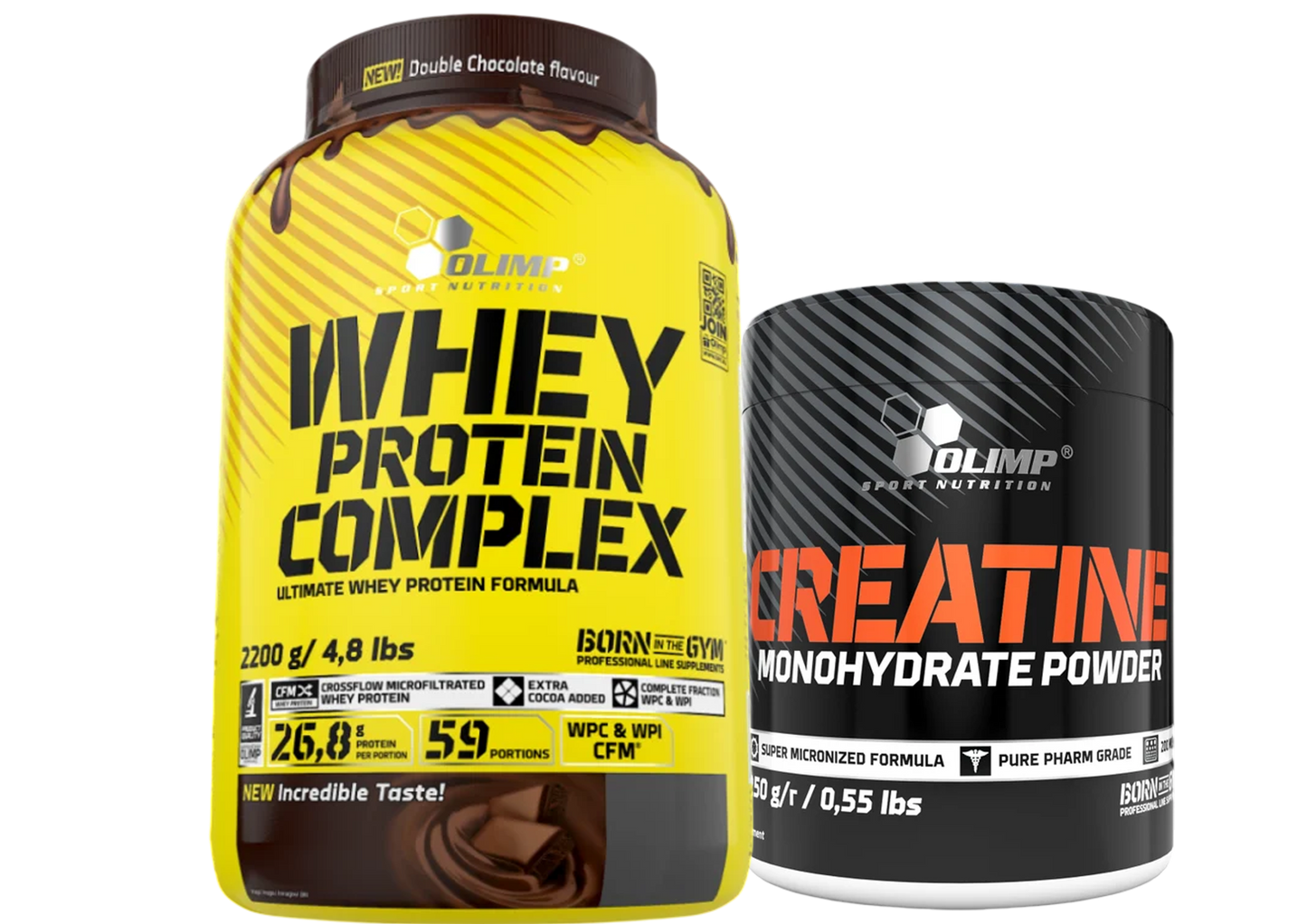 OLIMP WHEY PROTEIN COMPLEX & CREATINE SUPER MICRONIZED SET