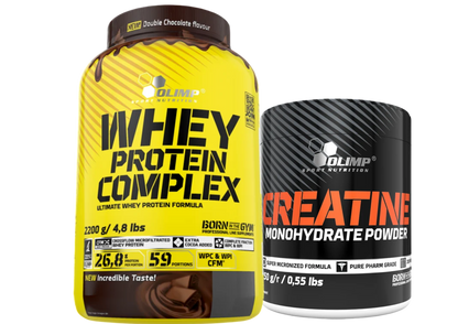 OLIMP WHEY PROTEIN COMPLEX & CREATINE SUPER MICRONIZED SET