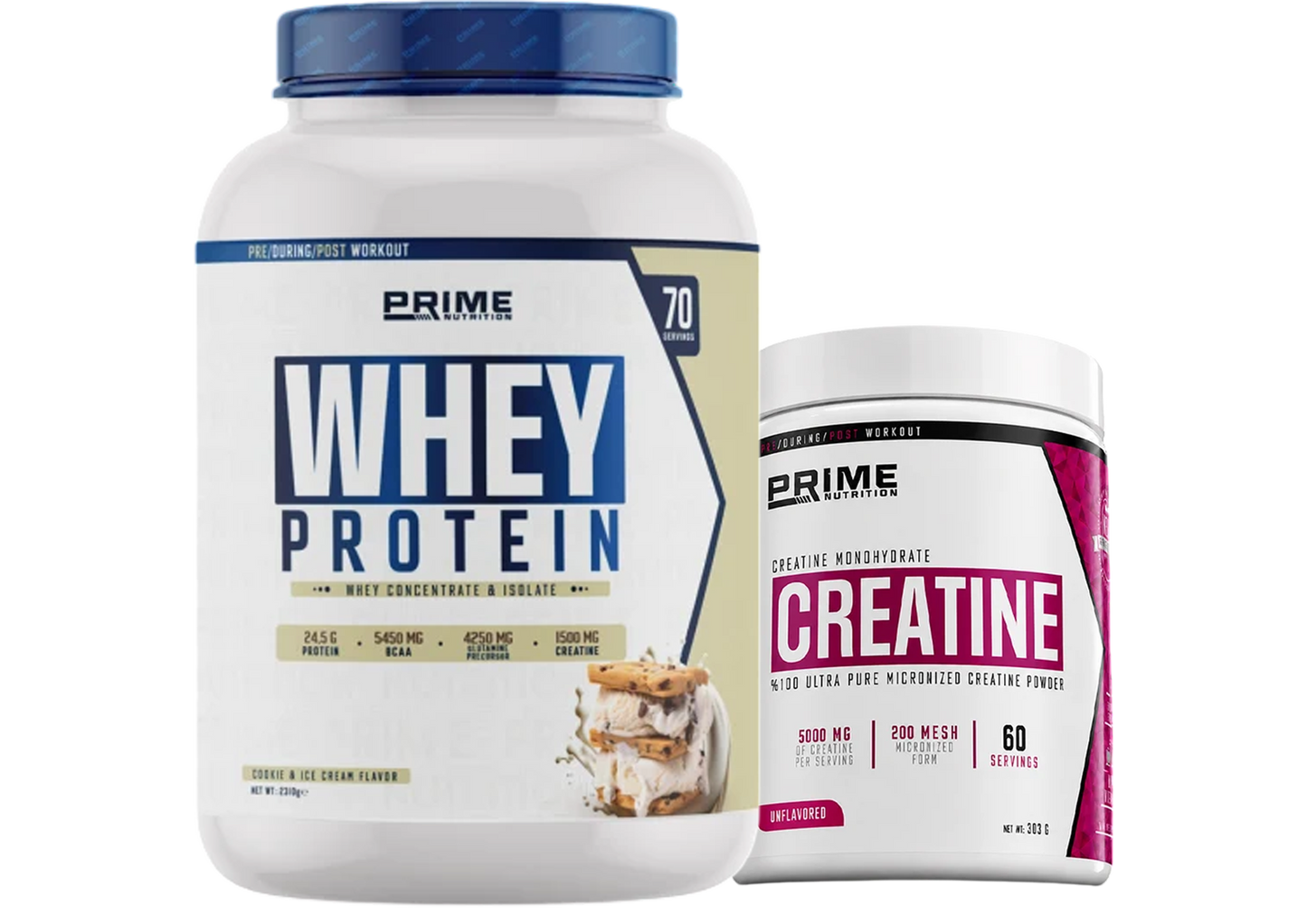 PRIME NUTRITION WHEY PROTEIN & CREATINE SET