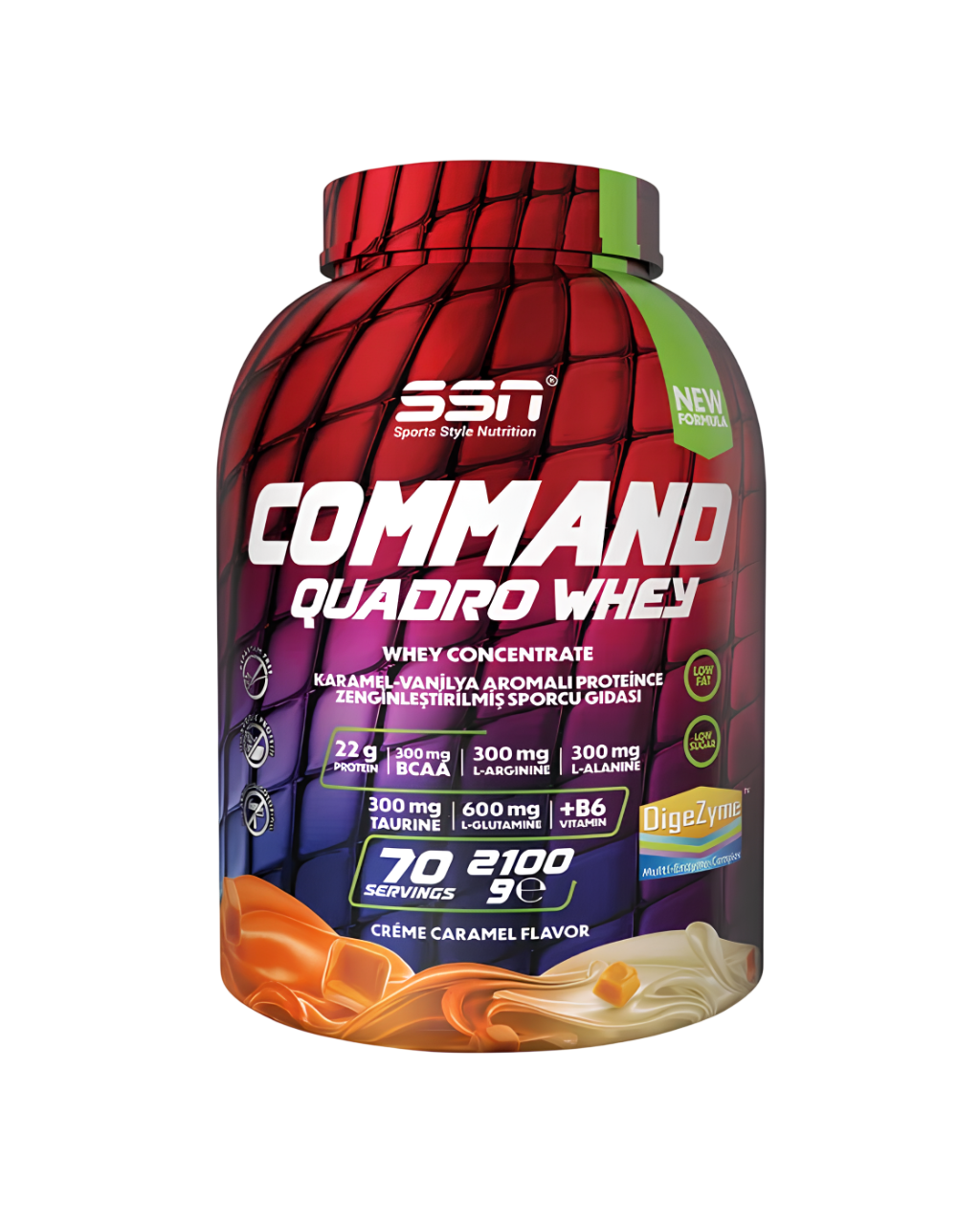 SSN Command Quadro Whey 2100Gr Protein Tozu