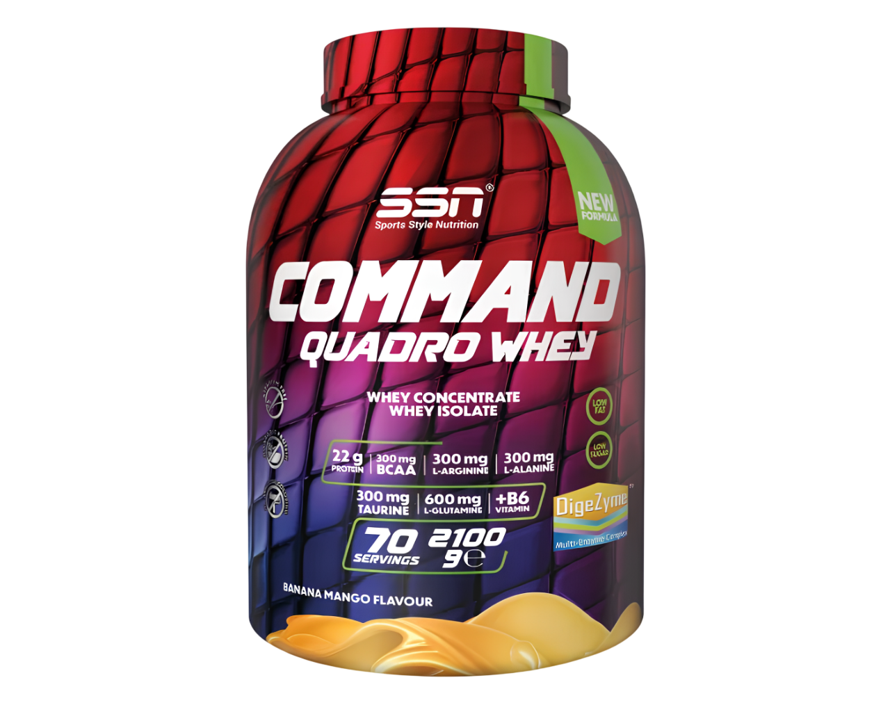SSN Command Quadro Whey 2100Gr Protein Tozu